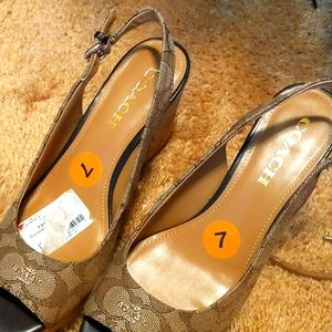 Coach wedge sandal